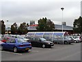 Tesco car park and store, Blandford St Mary