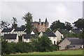 Old house and new houses.