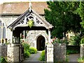 TQ8455 : Entrance to Hollingbourne Church by Philip Frith