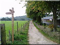 Bridleway and sign