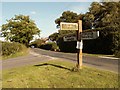 Signpost along Pebmarsh Road, Essex