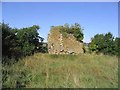 The remains of Whitslaid Tower near the Leader Water