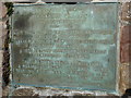 Plaque on Memorial Cairn