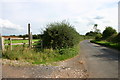 SJ9027 : Public footpath and Country Lane by Stephen Pearce