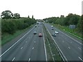 M6 looking north from Ash Flats Lane bridge