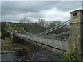 NZ1014 : Whorlton suspension bridge by Stanley Howe