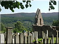NO3997 : Ruined Tullich Church with gravestones (August) by Stanley Howe