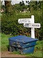 Yapham Village. Roadsign in Foreground.