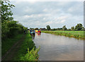 Boat passing on the Shropshire Union Canal