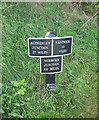 Milepost by the Shropshire Union Canal, near Market Drayton