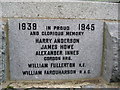 War Memorial inscription