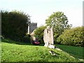 Standing stone with St Illtyd