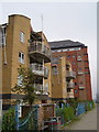 Thames-side flats at William Morris Way, Sands End