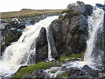 NG4358 : Waterfall on the Lon Coire Chaiplin by John Allan