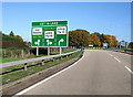 Approaching Inveralmond roundabout from the west on the A9.