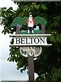 TG4803 : Belton Village Sign by Bob Crook