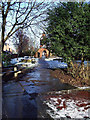 Church yard and lych gate, Chorlton Green