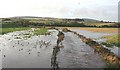 NJ9960 : Flood at Rathen by Anne Burgess