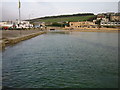 Spring high tide at Porth.