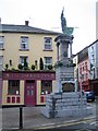 S7127 : New Ross: Matthew Furlong statue and The Tholsel Inn by Nigel Cox