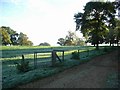 Bridleway from the track to Weston Gardens