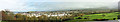 The town of Caernarfon from the Coed Alun tower