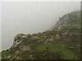 NO2231 : Black Hill cliffs in mist by Rob Burke
