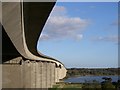TM1741 : The curvaceous Orwell bridge. by Simon Leatherdale