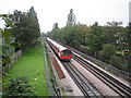 Northern Line railway in Burnt Oak