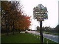 SK8938 : Great Gonerby village sign by Brian Green