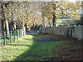 Disused railway trackbed in Nercwys