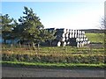 Haybales near Ruffside Hall