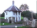 Circular lodge at Llwyngwair