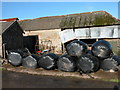 Silage bales at Lower Narracott