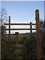 Footpath near Castle Hill Farm.