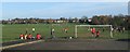 Football training on the Recreation Ground