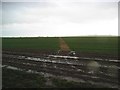 Footpath across waterlogged field