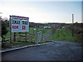 Entrance to Pity Me Nurseries just before Christmas