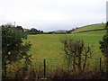 Farmland beside the B4518 road