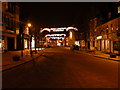 Christmas lights on Petersfield High Street