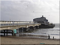 SZ0890 : Bournemouth Pier - New Year's Day by Toby