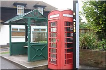 TR3054 : Telephone box and bus shelter, Eastry by Nick Smith