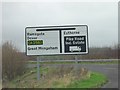 Sign at junction of Dover road and Barville road.