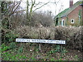 Hospital Meadow Cottages, sign.