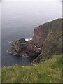 NC2674 : Cliffs beside Cape Wrath Lighthouse by Richard Holliday