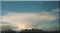 Spectacular cumulonimbus cloud over Llanrug