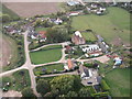 Aerial view from Paramotor of Lower Radley Farm