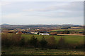 Turriff at  the background of Upper Balquhindachy Farm