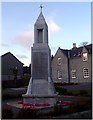 NO6995 : Banchory war memorial by Stanley Howe