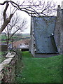 Corner of the churchyard at West Charleton